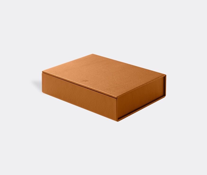 Fredericia Furniture 'Leather Box', light brown Light Brown FRED23LEA585LBR