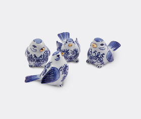POLSPOTTEN 'Blue Bird Family' ornament, set of four, dark blue BLUE POLS25BLU112BLU