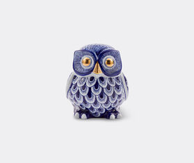 POLSPOTTEN 'Owl' piggy bank, dark blue BLUE POLS25PIG129BLU