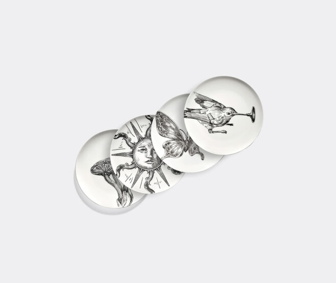 Serax 'Unity' bread plate, set of four, white WHITE SERA25BRE083WHI