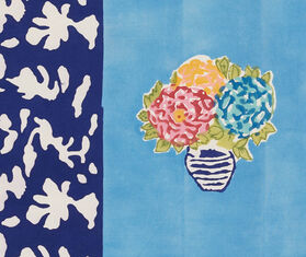 Lisa Corti 'Blue Pot' runner, sky MULTICOLOUR LICO23RUN161MUL