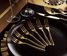 Sambonet &#39;Taste&#39; dessert fork, set of six GOLD SAMB22CUT716GOL