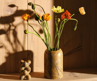 Tom Dixon 'Boulder' vase, wide, gold GOLD TODI26BOU442GOL