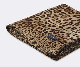 Dolce&amp;Gabbana Casa &#39;Leopardo&#39; wool and silk blanket MULTICOLOUR DGCA22WOO976MUL