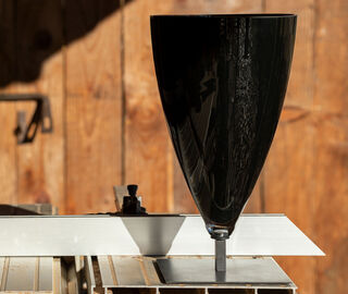 Produzione Privata 'Basequadra' vase, black BLACK PRPR25BAS675BLK