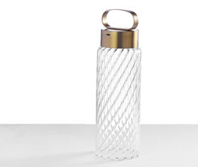 Ichendorf Milano &#39;Andon&#39; twisted lamp, gold and aluminum TRANSPARENT ICMI23AND829TRA