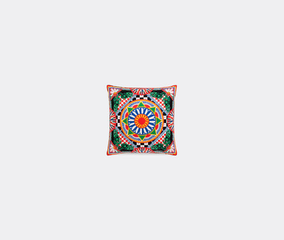 Dolce&Gabbana Casa 'Carretto Siciliano' silk twill cushion, small MULTICOLOUR DGCA22SIL025MUL