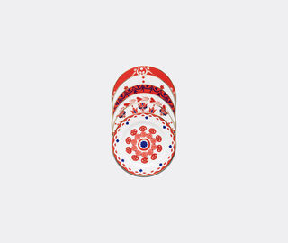 La DoubleJ 'Transylvania Mix' dessert plates, set of six MULTICOLOUR LADJ21DES274MUL