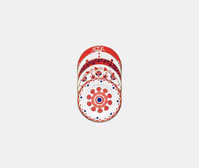 La DoubleJ 'Transylvania Mix' dessert plates, set of six MULTICOLOUR LADJ21DES274MUL
