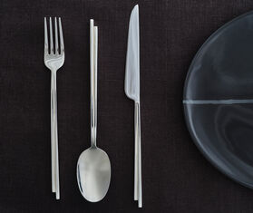 Serax 'Dune' cutlery, set of five, silver GREY SERA24FLA156GRY