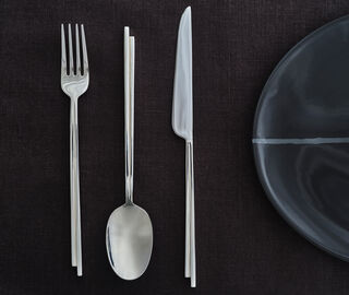 Serax 'Dune' cutlery, set of five, silver GREY SERA24FLA156GRY