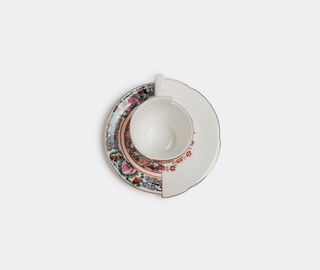Seletti 'Hybrid Tamara' coffee cup with saucer MULTICOLOUR SELE22HYB435MUL
