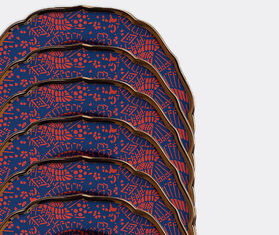 La DoubleJ 'Ombrellini' dessert plates, set of six MULTICOLOUR LADJ23DES638MUL