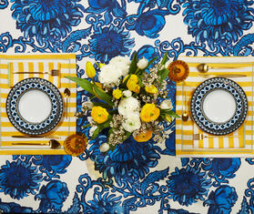 La DoubleJ &#39;Odysseus&#39; soup plate, set of two BLUE LADJ24SOU724BLU