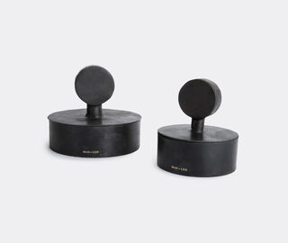 Mad et Len 'Cristaux' pot pourri totem, Spirituelle, large BLACK MALE19POT208BLK