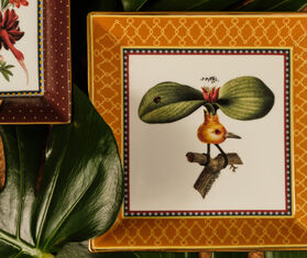 La DoubleJ 'Leafflyer' trinket tray, multicolor MULTICOLOR LADJ26TRI060MUL