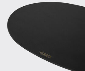 XLBoom 'Ellis' oval placemat BLACK XLBO18ELL624BLK