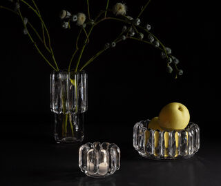 Tom Dixon 'Press' vase, medium TRANSPARENT TODI20PRE409TRA