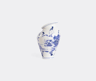 Seletti 'Classic On Acid, Floral Delft' vase, white and blue MULTICOLOUR SELE25POR721MUL
