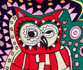 La DoubleJ 'Baby Athena' cushion MULTICOLOUR LADJ19VEL454MUL