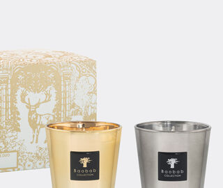 Baobab Collection 'Aurum and Platinum'  candle duo, silver and gold MULTICOLOUR BAOB25SCE692MUL