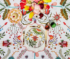 La DoubleJ &#39;Eden&#39; dinner plate, set of two MULTICOLOUR LADJ24DIN670MUL