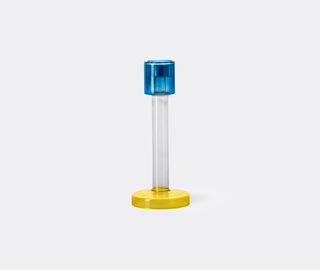 &amp;k Amsterdam 'Bole' candleholder, large, blue and yellow MULTICOLOUR AMST25BOL064MUL
