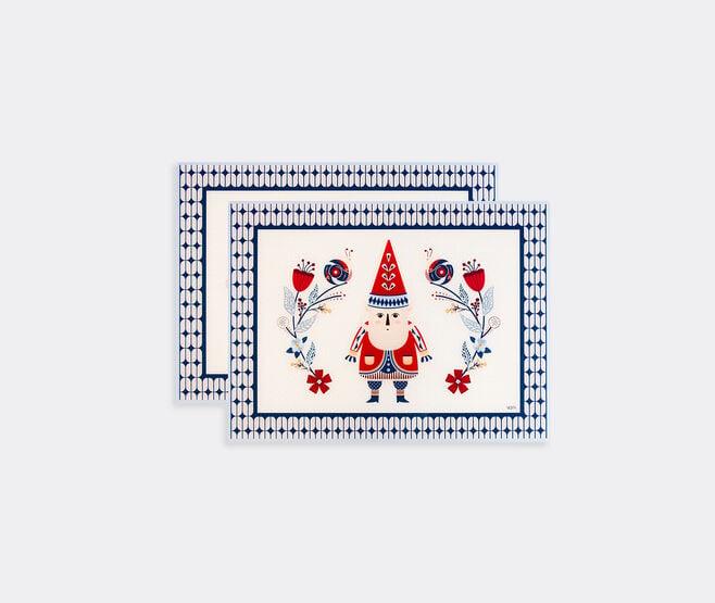 VESTA 'Gnome' placemat, set of two, multicolor BLUE VEST26SET572BLU