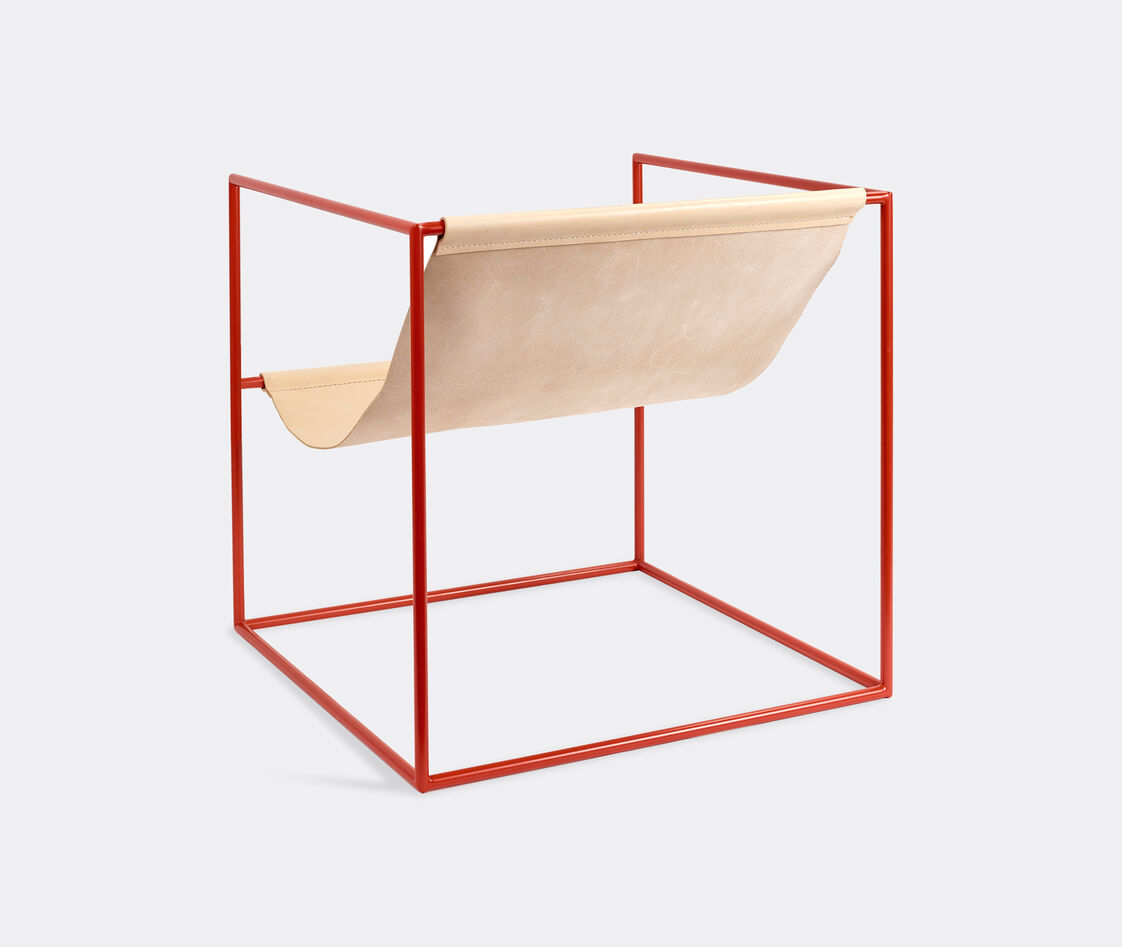 Shop Valerie_objects Seating Red In Red, Leather