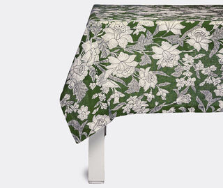La DoubleJ 'Lilium Avorio' tablecloth, medium GREEN LADJ22MED321GRN