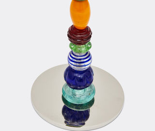 POLSPOTTEN 'Beads' candle holder, small, multicolor MULTICOLOUR POLS25CAN485MUL