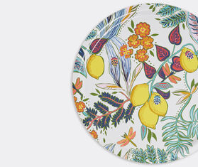 La DoubleJ 'Botanical' round printed tray MULTICOLOUR LADJ22ROU689MUL