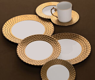 L'Objet 'Aegean' dinner plate, gold GOLD LOBJ23AEG581GOL