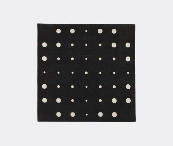 Amini Carpets 'Bubbles' rug 3, black and white  AMIN19JC4657BLK
