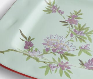 Pierre-Louis Mascia Floral square tray, light blue LIGHT BLUE PLMA26TRA695LBL