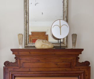 Col&eacute; 'Wise - Haua' mirror LIGHT BROWN COIT20WIS436BLK