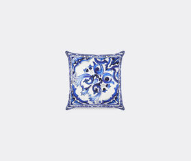 Dolce&amp;Gabbana Casa &#39;Blu Mediterraneo&#39; silk twill cushion, medium BLUE DGCA22SIL216MUL