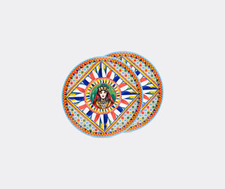 Dolce&amp;Gabbana Casa 'Carretto Siciliano' dinner plate, set of two MULTICOLOUR DGCA22SET644MUL