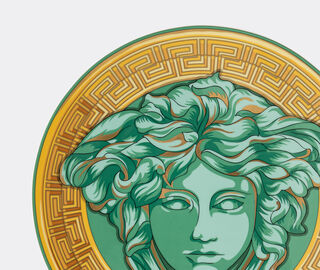Rosenthal 'Medusa Amplified' service plate, green coin MULTICOLOUR ROSE22MED724GRN