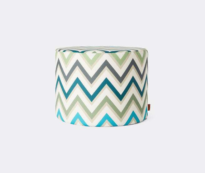 Missoni 'Watamu' cylindrical pouf, apple green multicolor MULTICOLOUR MIHO25WAT188GRN
