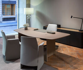 Poltrona Frau &#39;Zhuang Desk&#39; pen holder case TAUPE POFR20ZHU669GRN