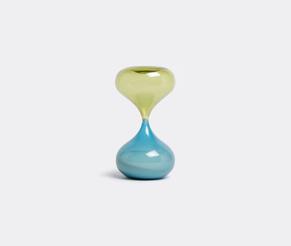 Venini 'Clessidra' hourglass, limited edition Bamboo Green, Aquamarine VENI15CLE585BLU