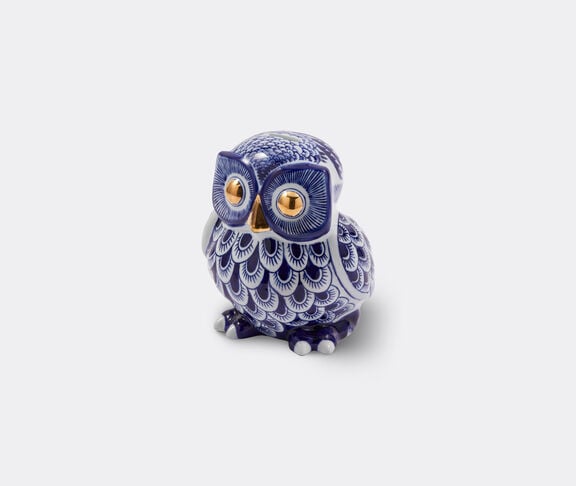POLSPOTTEN 'Owl' piggy bank, dark blue BLUE POLS25PIG129BLU