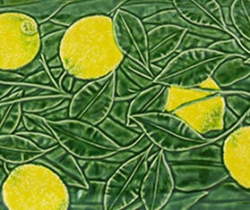 Bordallo Pinheiro 'Limao' rectangular platter, yellow and green MULTICOLOR BOPI26LIM231MUL