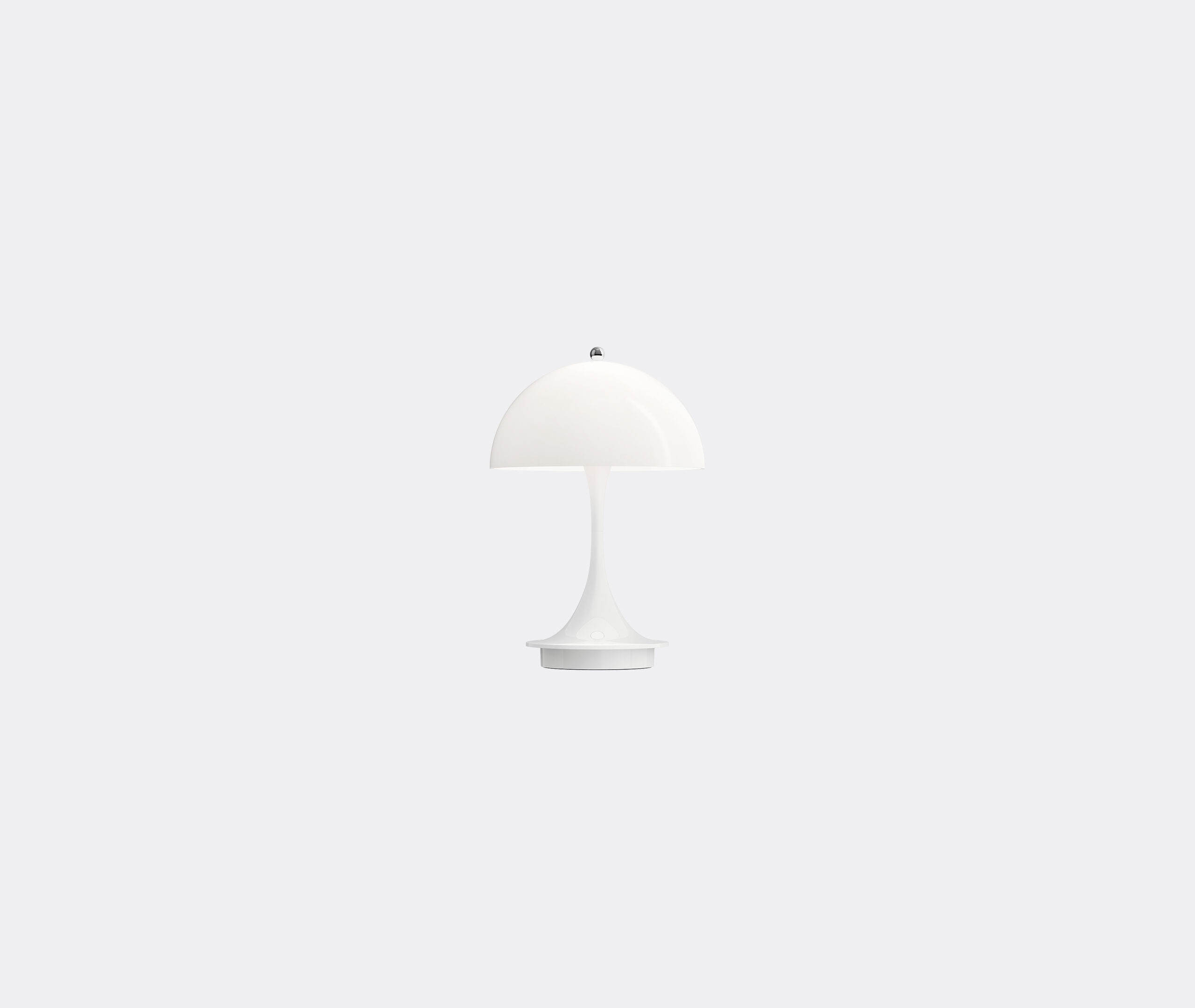 Panthella 160 V2' LED portable lamp, white by Louis Poulsen