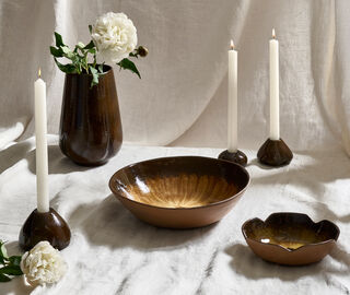 Pomax 'Cycle' serving bowl, brown MULTICOLOUR POMA26CYC379MUL