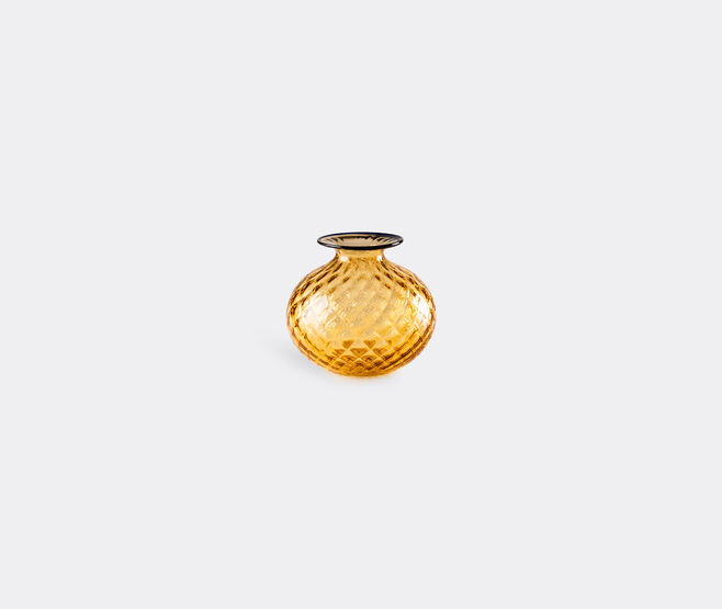 Venini 'Monofiore' rounded bottle, XS, yellow AMBER VENI20MON952YEL