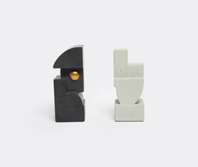 L'Objet 'Cubisme' bookend GREY LOBJ17CUB478GRY