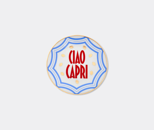 Bitossi Home 'Ciao Capri' plate, multicolor and gold MULTICOLOUR BIHO26CIA982MUL