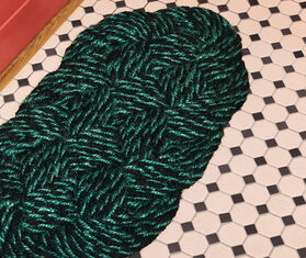 Hay &#39;Coco&#39; doormat, green and black MULTICOLOUR HAY125COC204MUL